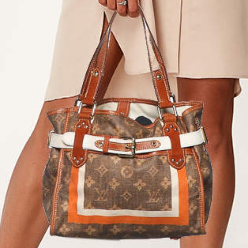 VINTAGE LOUIS VUITTON Tisse Rayures tote bag M56386 - Limited edition